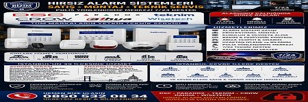 DSC, Paradox, Teknim, CROW, Dahua ve Wisetech Hırsız Alarm Sistemleri Polis Yönlendirme Merkezi Teknik Servis
